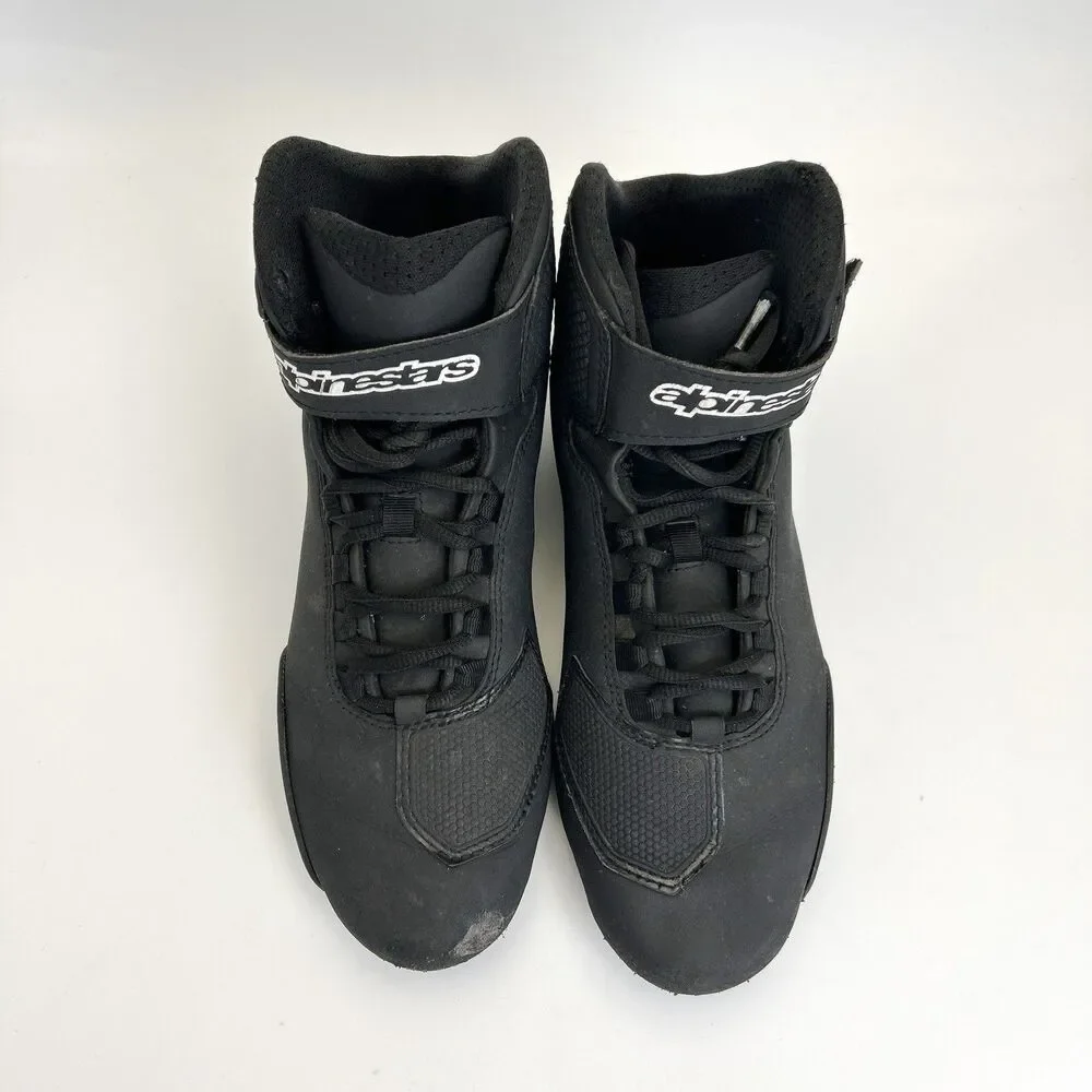Alpinestars Sektor Vented Motorcycle Shoes Mens Sz US 8 EU 40.5 Black Worn/READ
